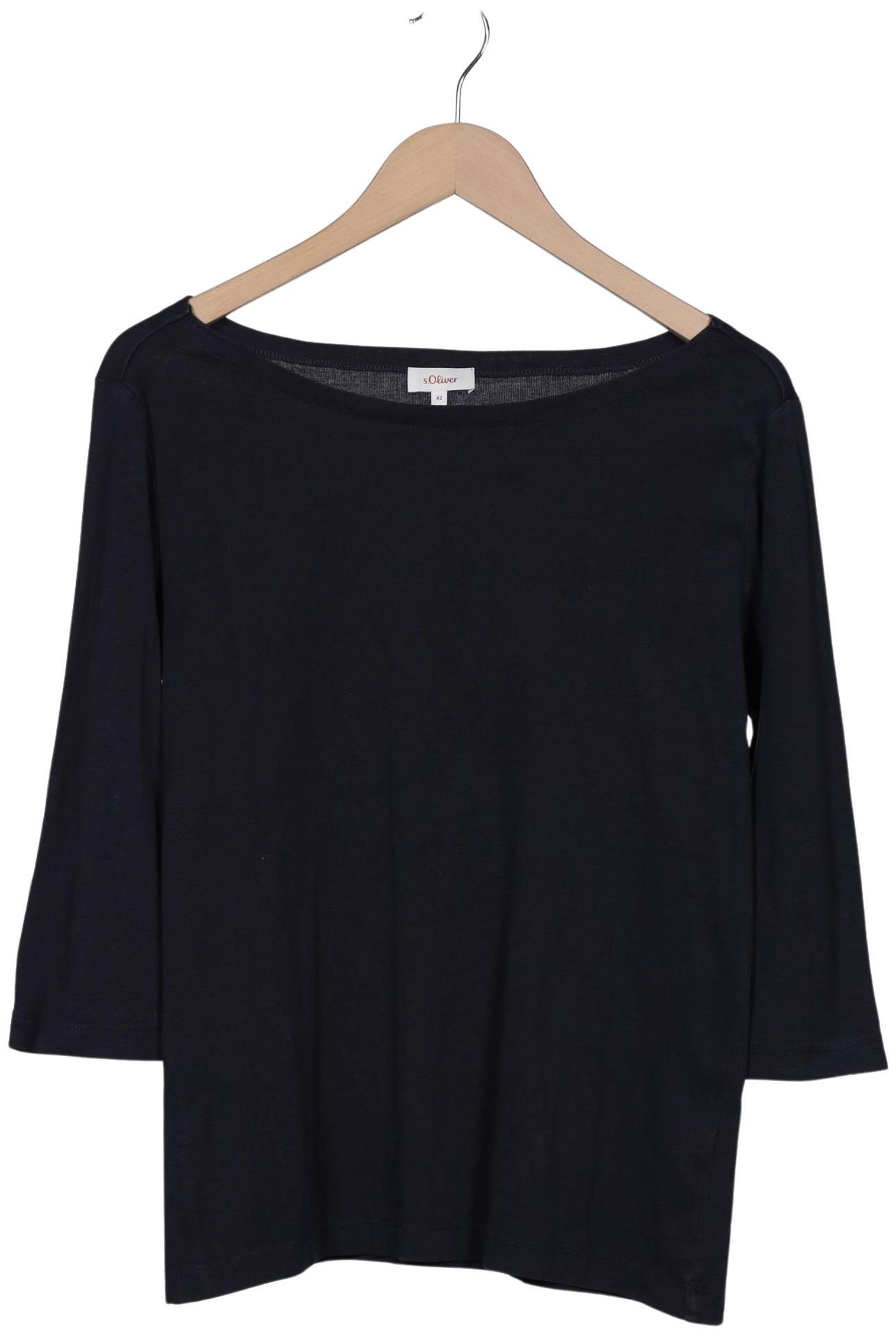 

s.Oliver Damen Langarmshirt, marineblau, Gr. 42