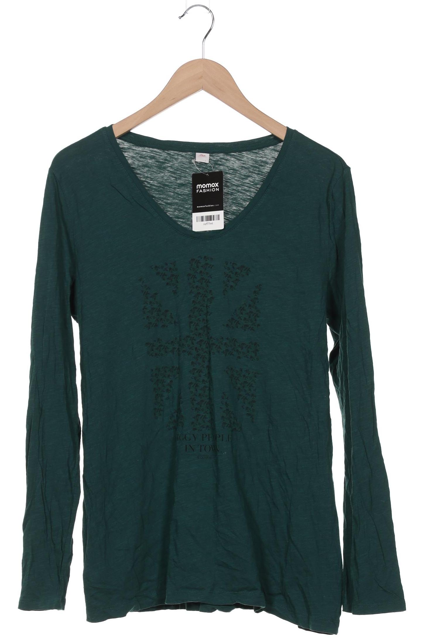 

s.Oliver Damen Langarmshirt, grün, Gr. 46