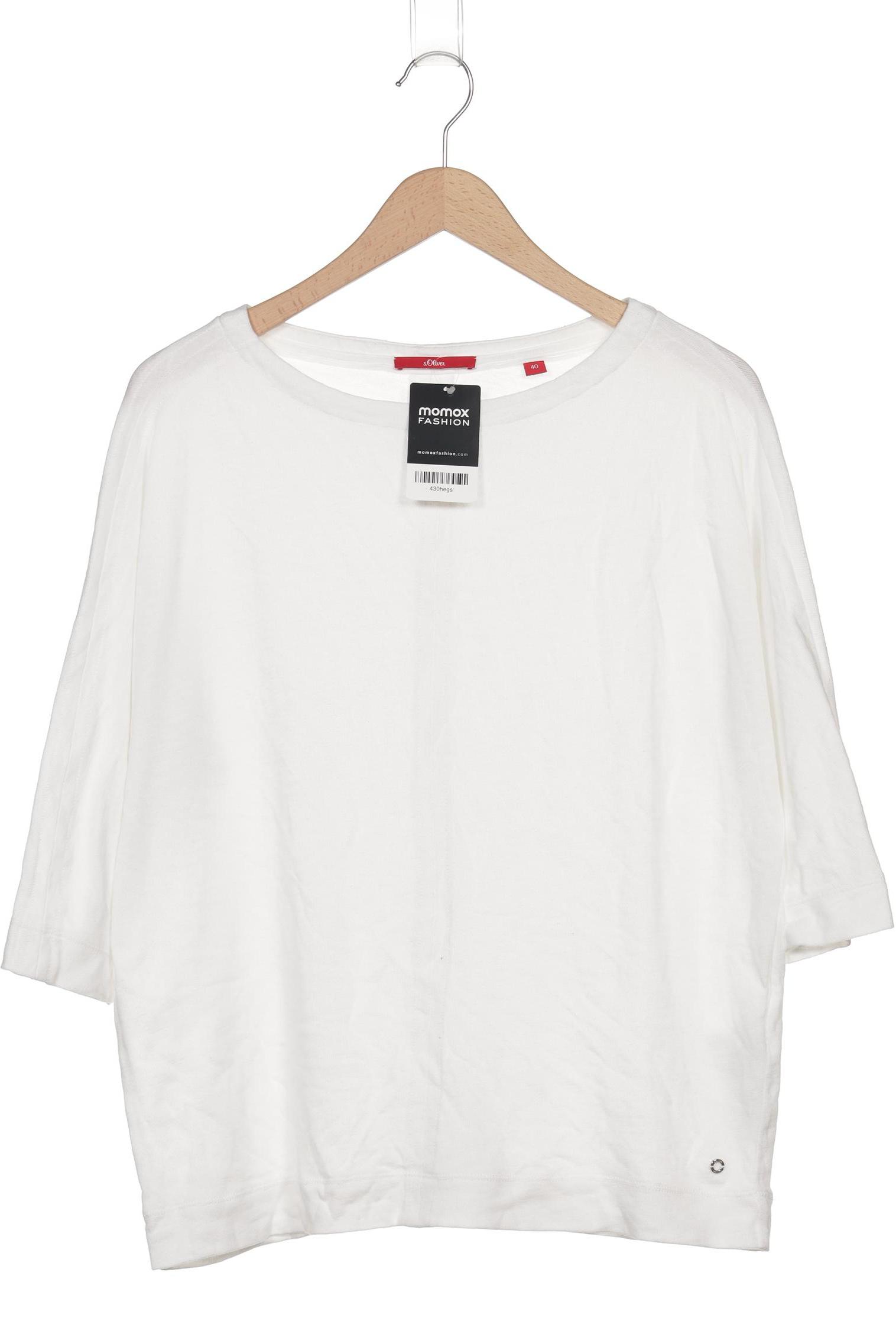 

s.Oliver Damen Langarmshirt, weiß, Gr. 40