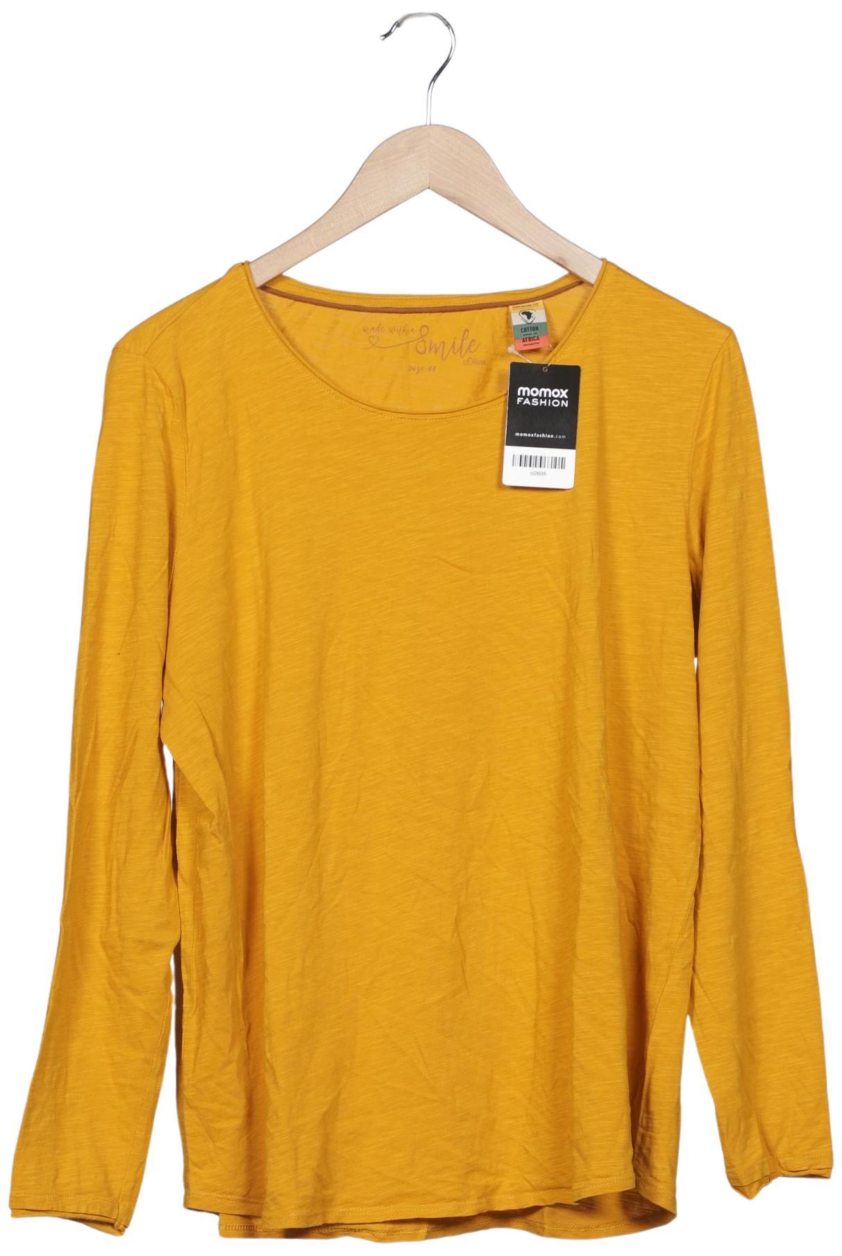 

s.Oliver Damen Langarmshirt, gelb, Gr. 44