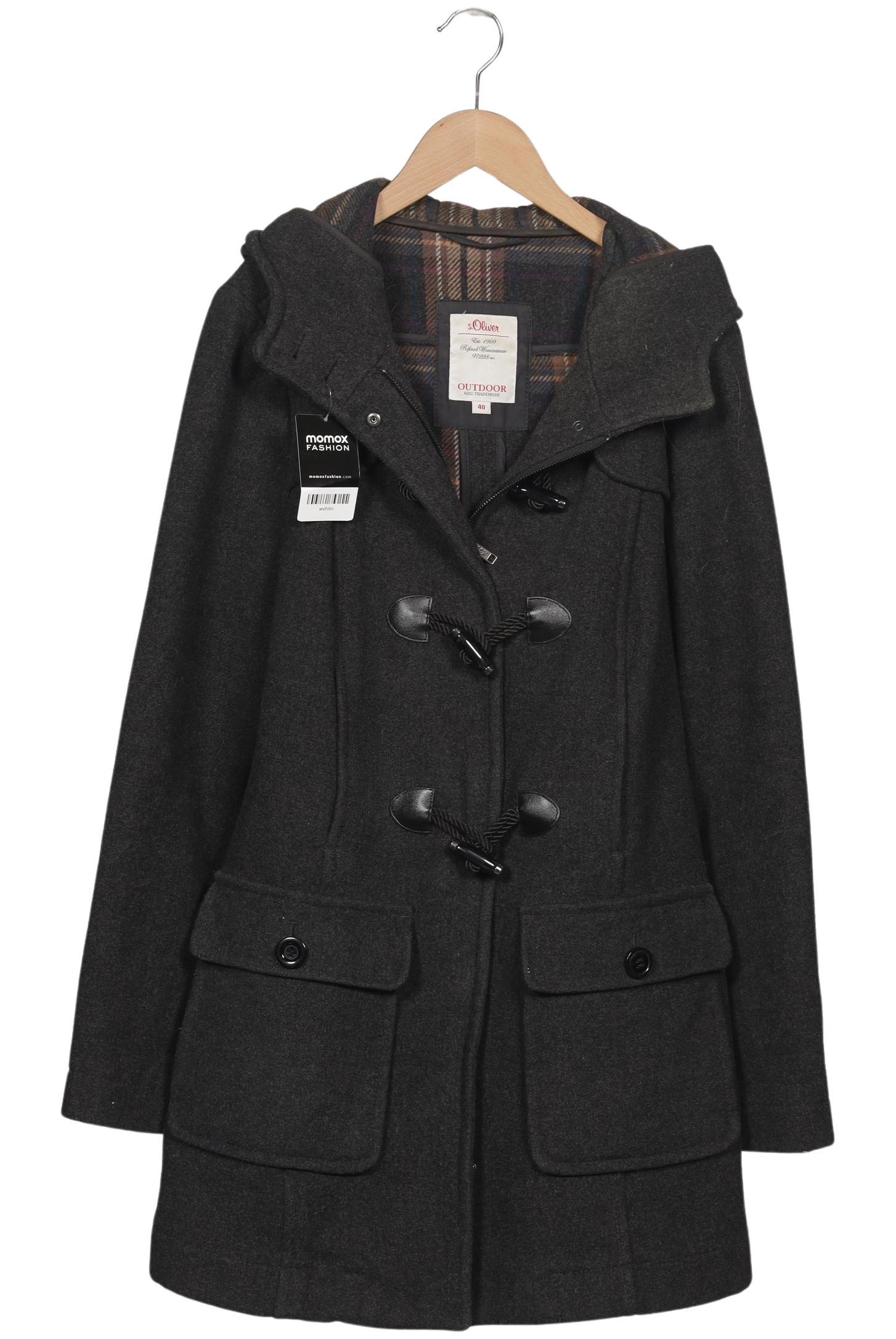 

s.Oliver Damen Mantel, grau, Gr. 40