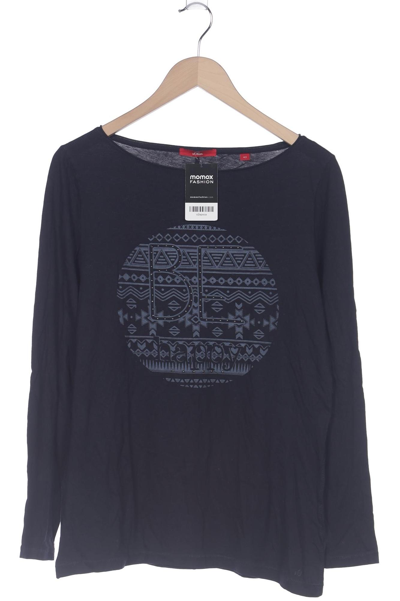 

s.Oliver Damen Langarmshirt, marineblau, Gr. 42