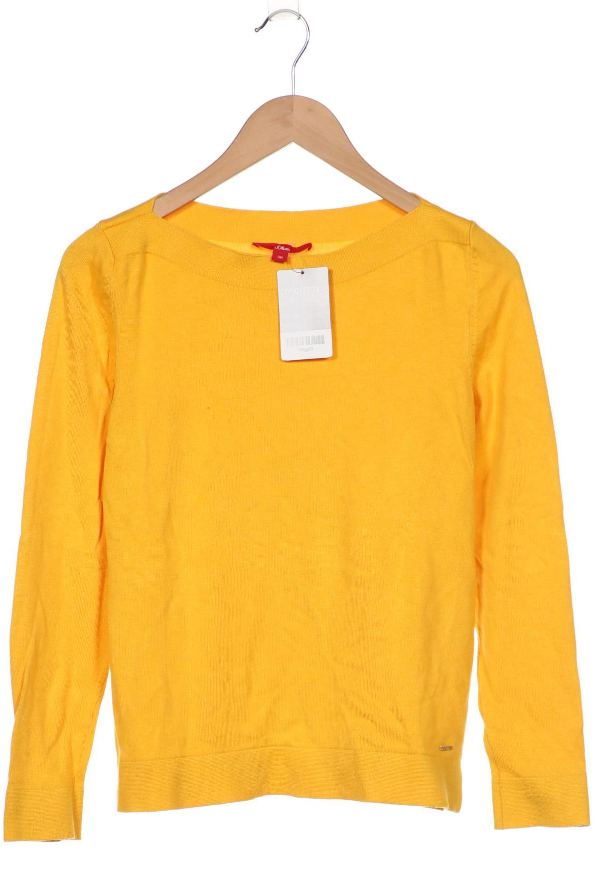 

s.Oliver Damen Pullover, gelb, Gr. 38