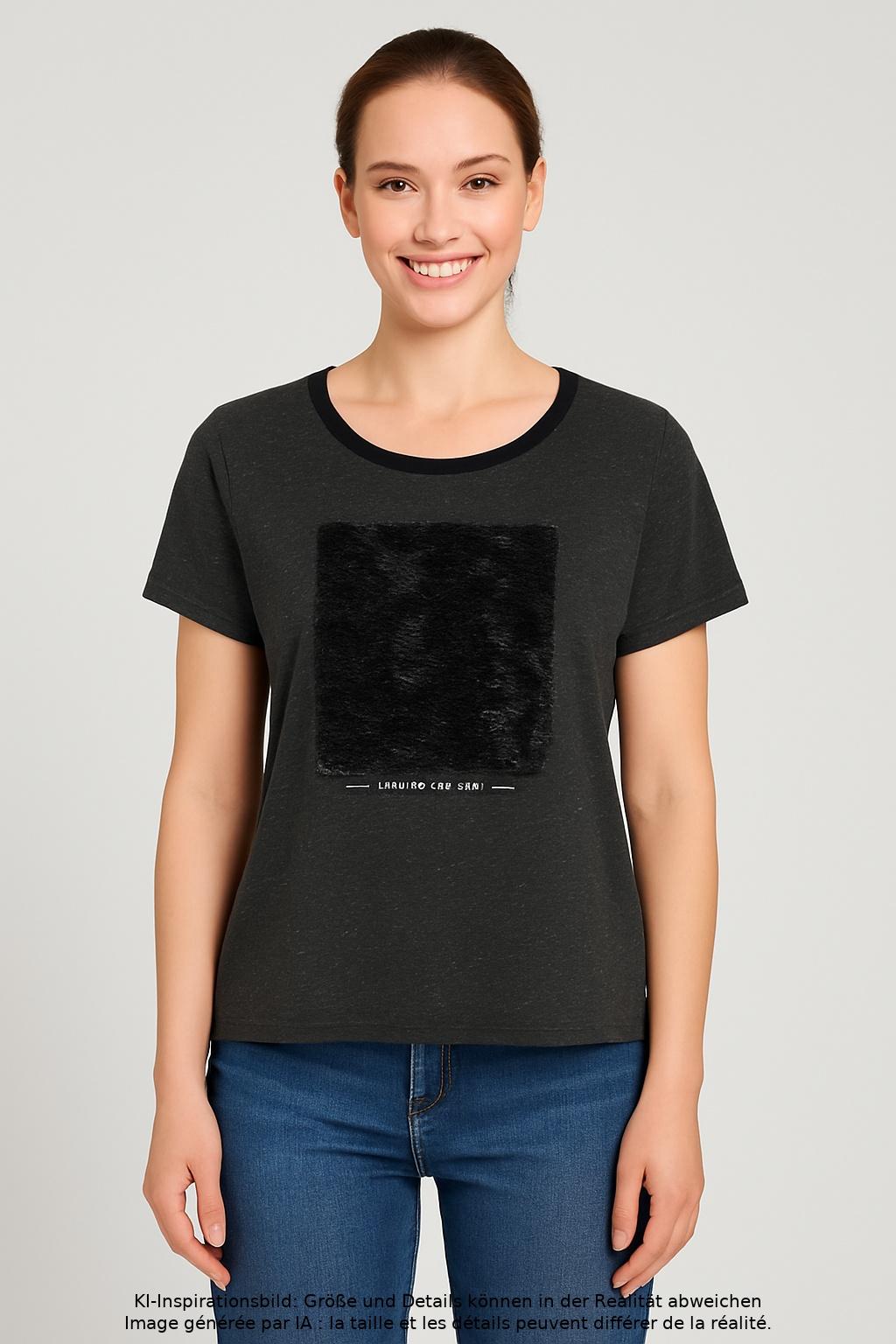 

s.Oliver Damen T-Shirt, grau, Gr. 38