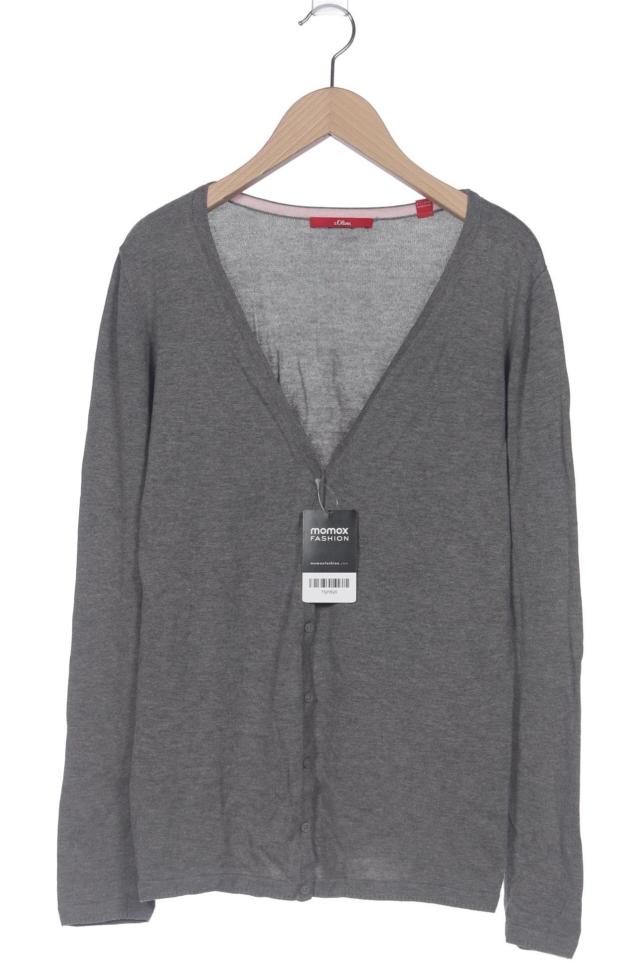 

s.Oliver Damen Strickjacke, grau, Gr. 40