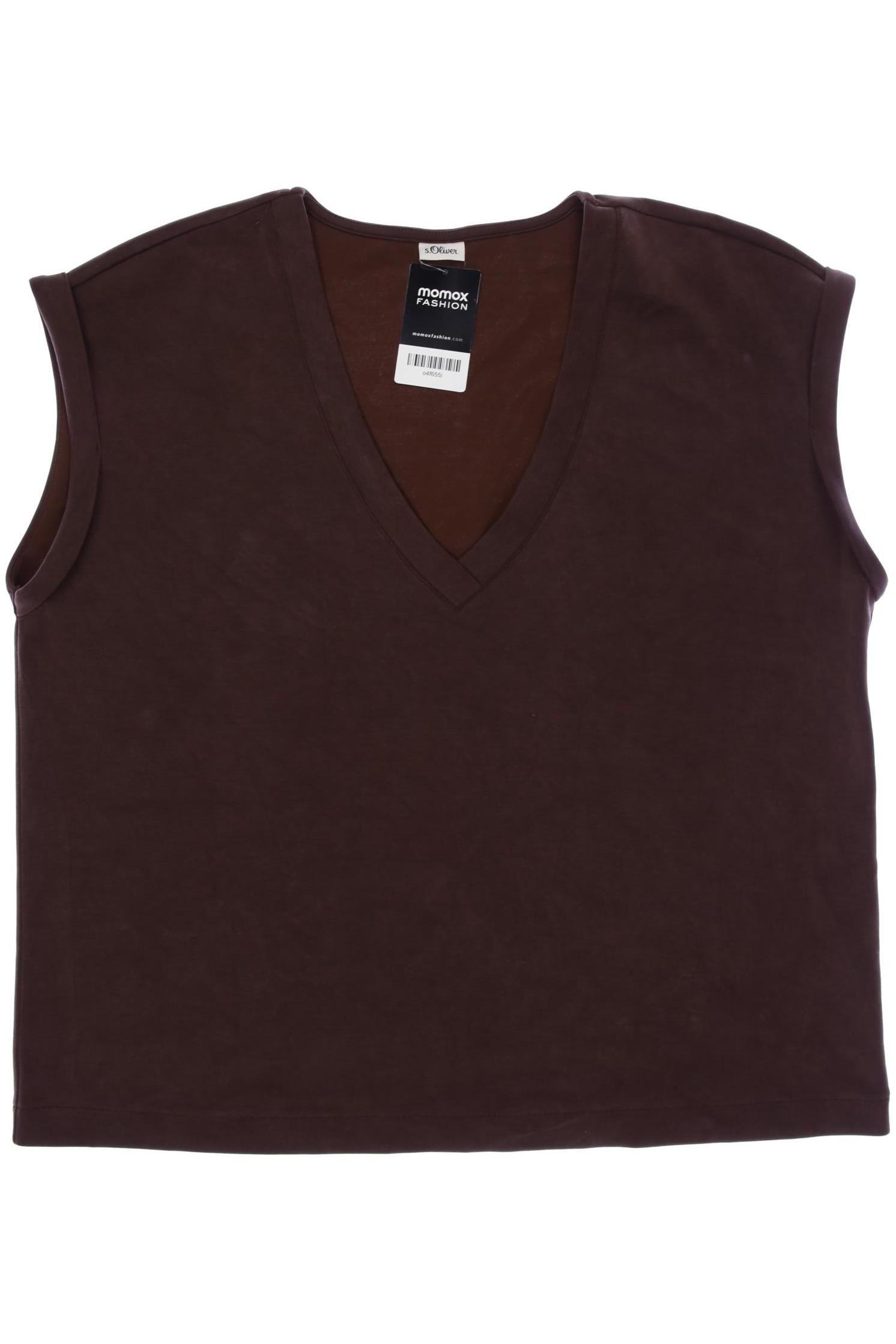 

s.Oliver Damen T-Shirt, braun, Gr. 44