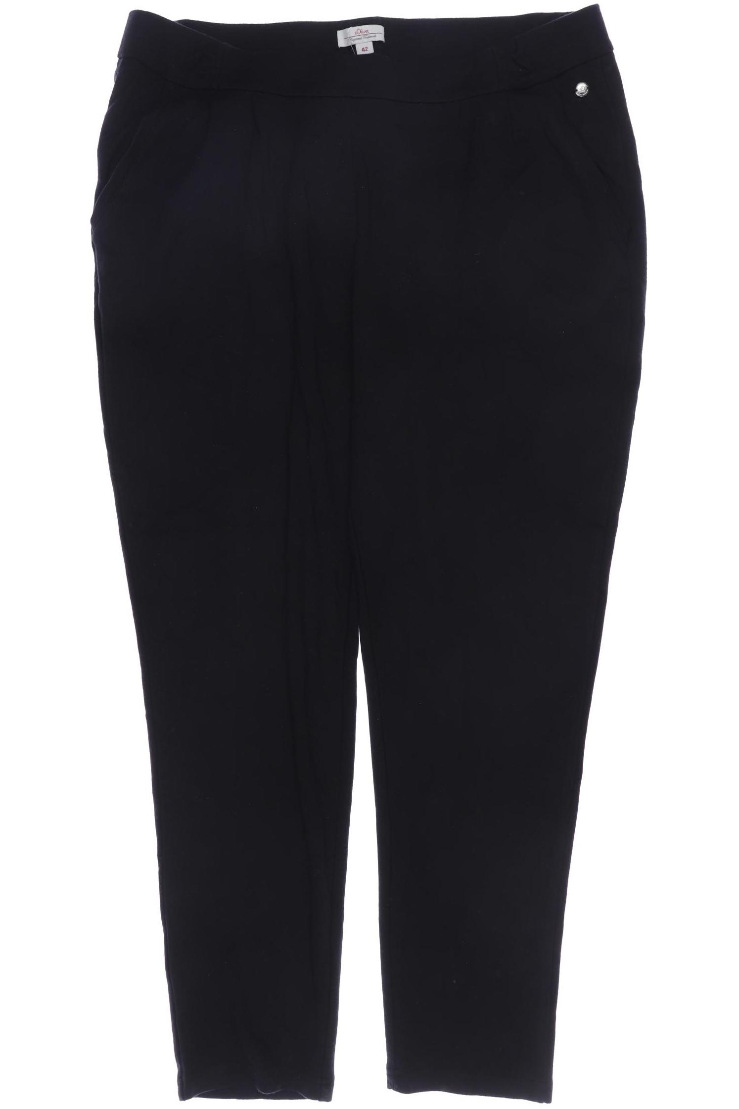 

s.Oliver Damen Stoffhose, schwarz, Gr. 42