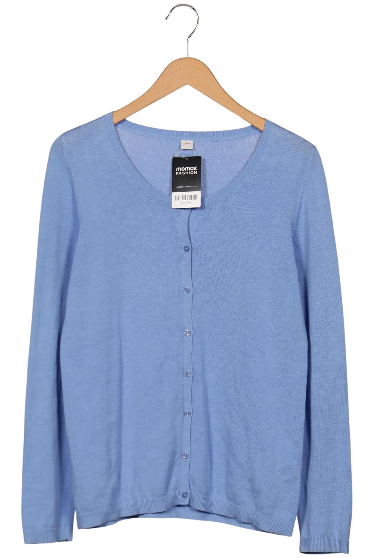 

s.Oliver Damen Strickjacke, blau, Gr. 42
