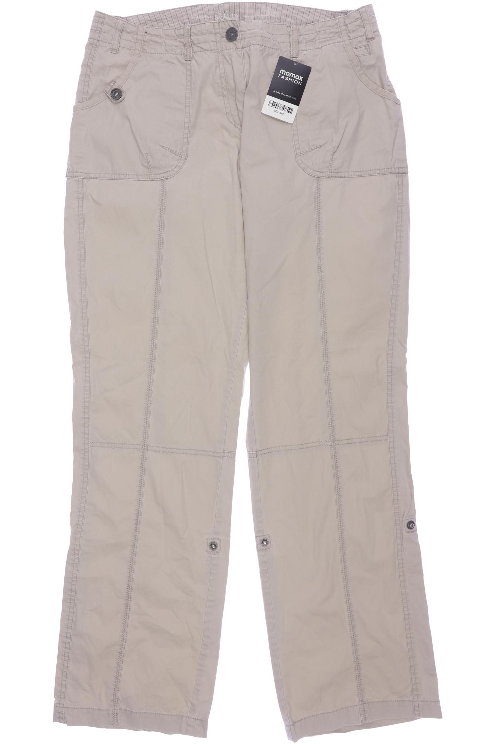 

s.Oliver Damen Stoffhose, beige, Gr. 44
