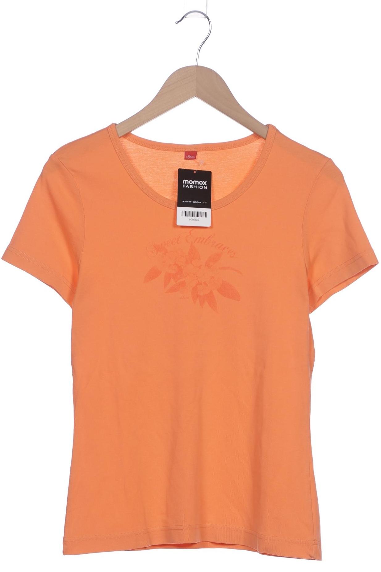 

s.Oliver Damen T-Shirt, orange, Gr. 40