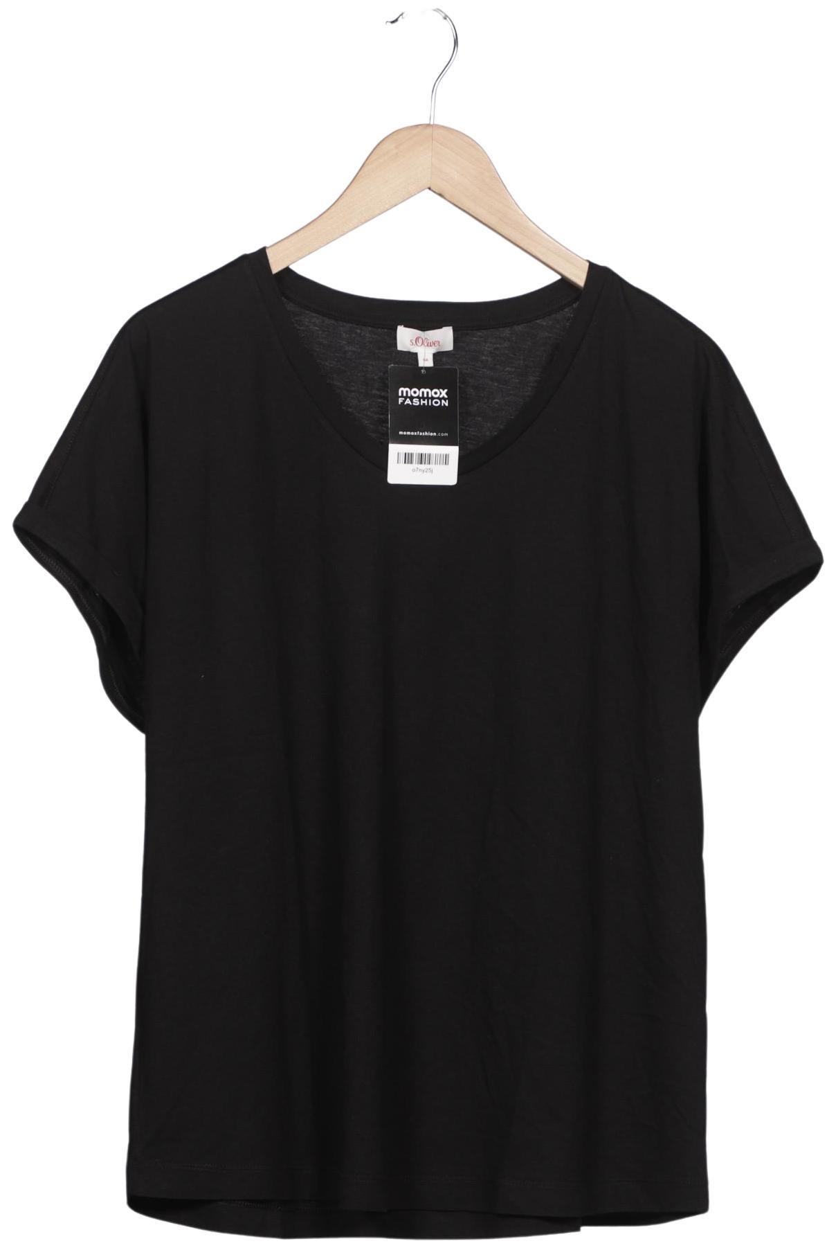 

s.Oliver Damen T-Shirt, schwarz, Gr. 44