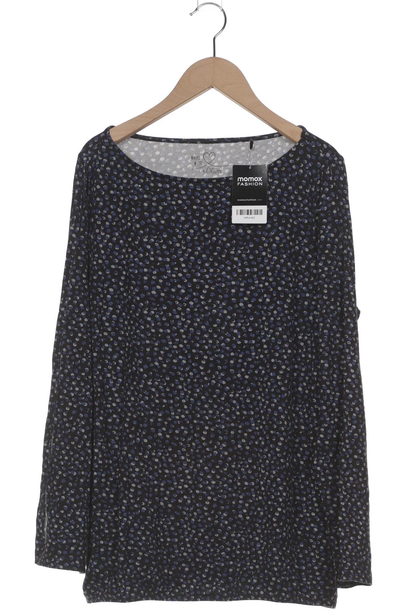 

s.Oliver Damen Langarmshirt, schwarz, Gr. 44