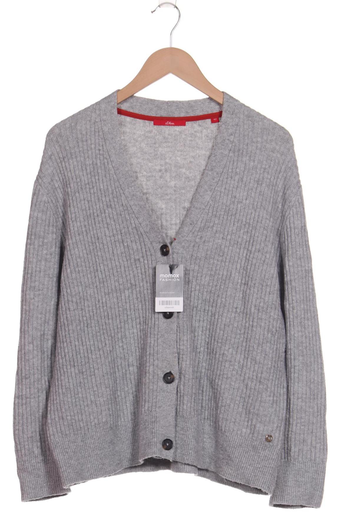 

s.Oliver Damen Strickjacke, grau, Gr. 42
