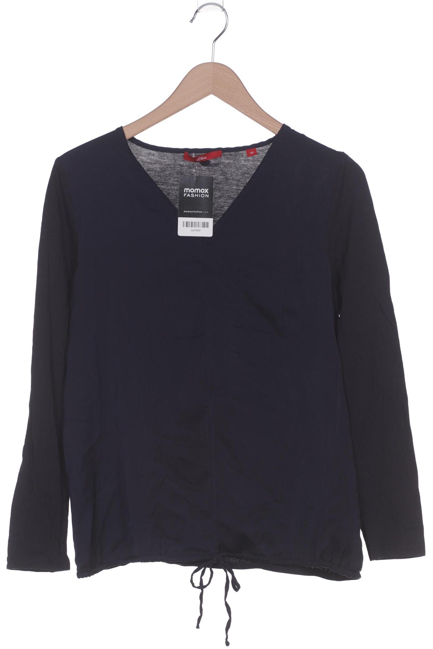 

s.Oliver Damen Langarmshirt, marineblau, Gr. 38