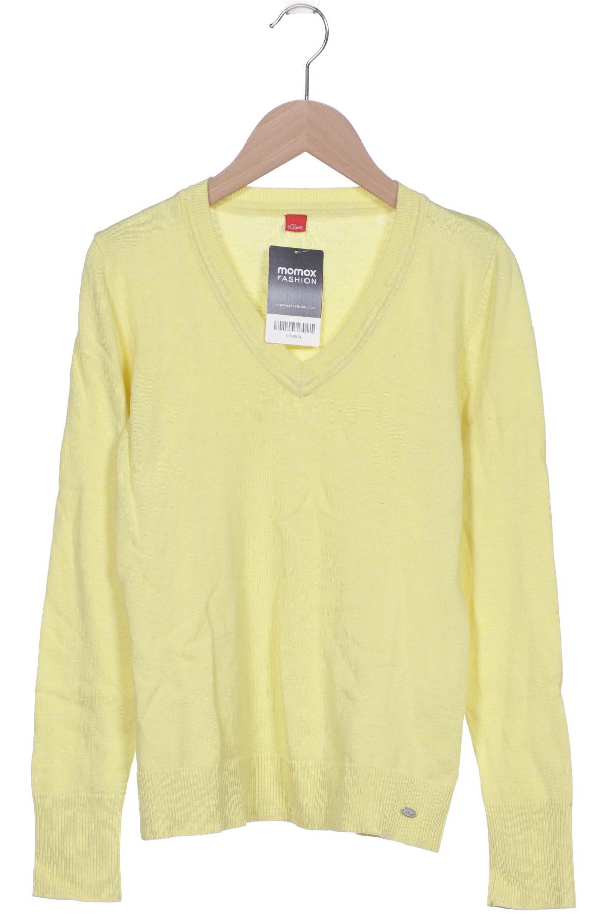 

s.Oliver Damen Pullover, gelb, Gr. 38