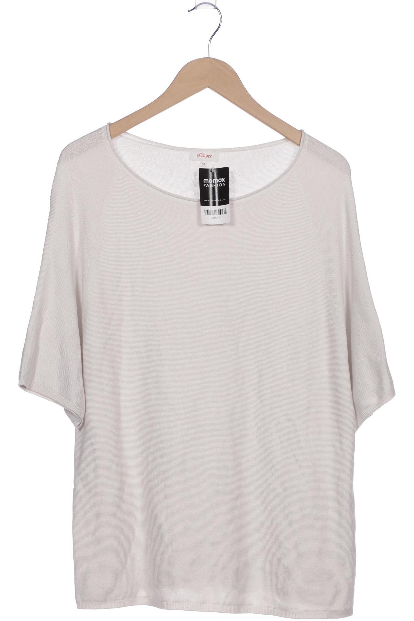

s.Oliver Damen Pullover, weiß, Gr. 42