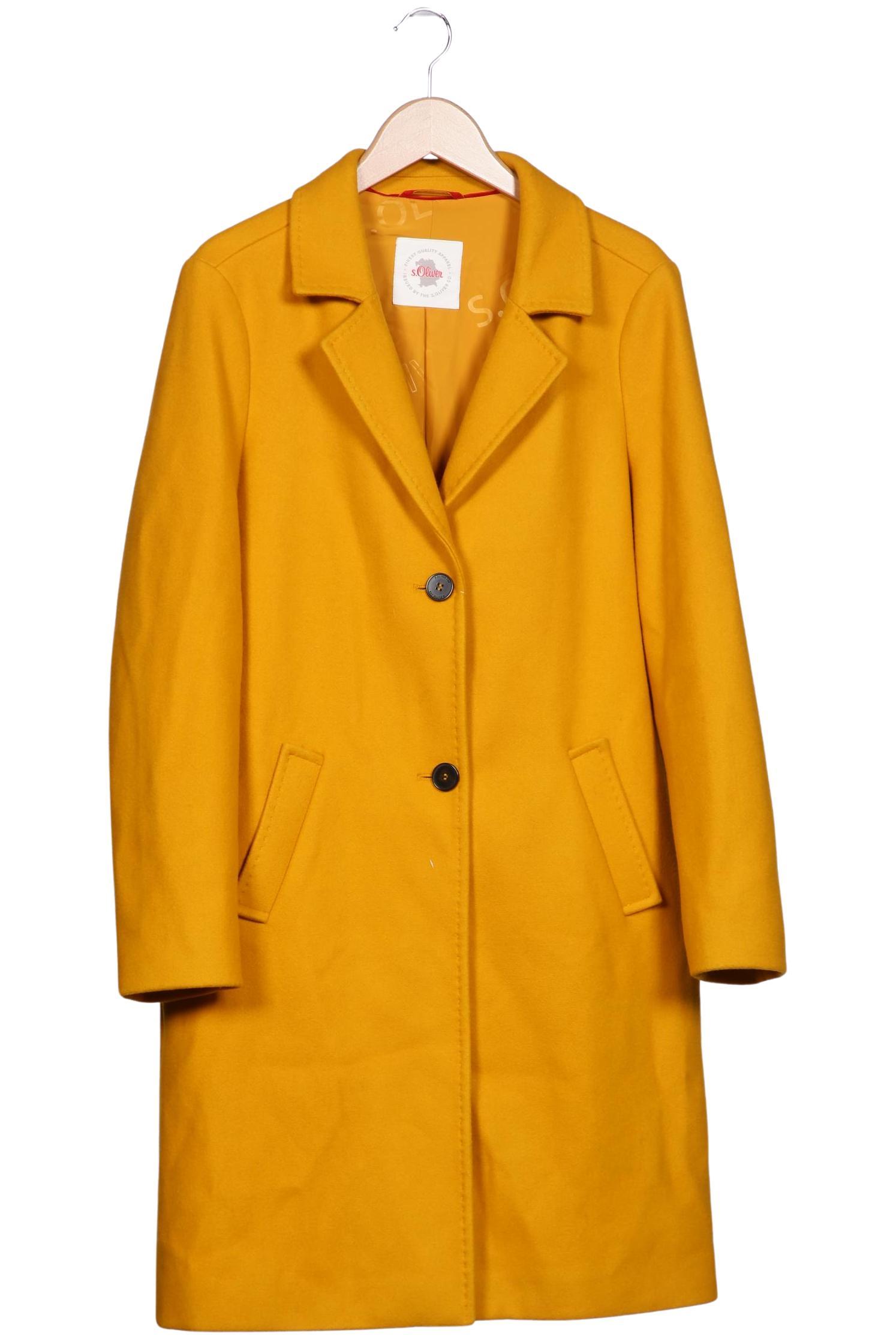 

s.Oliver Damen Mantel, gelb, Gr. 40