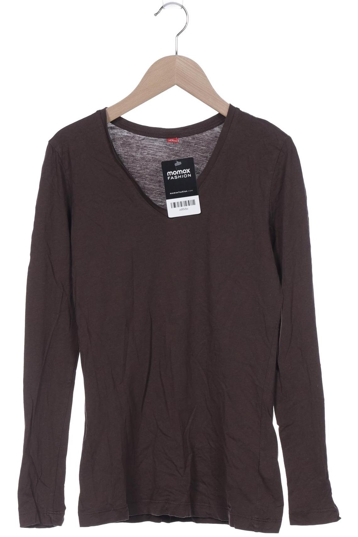 

s.Oliver Damen Langarmshirt, braun, Gr. 36