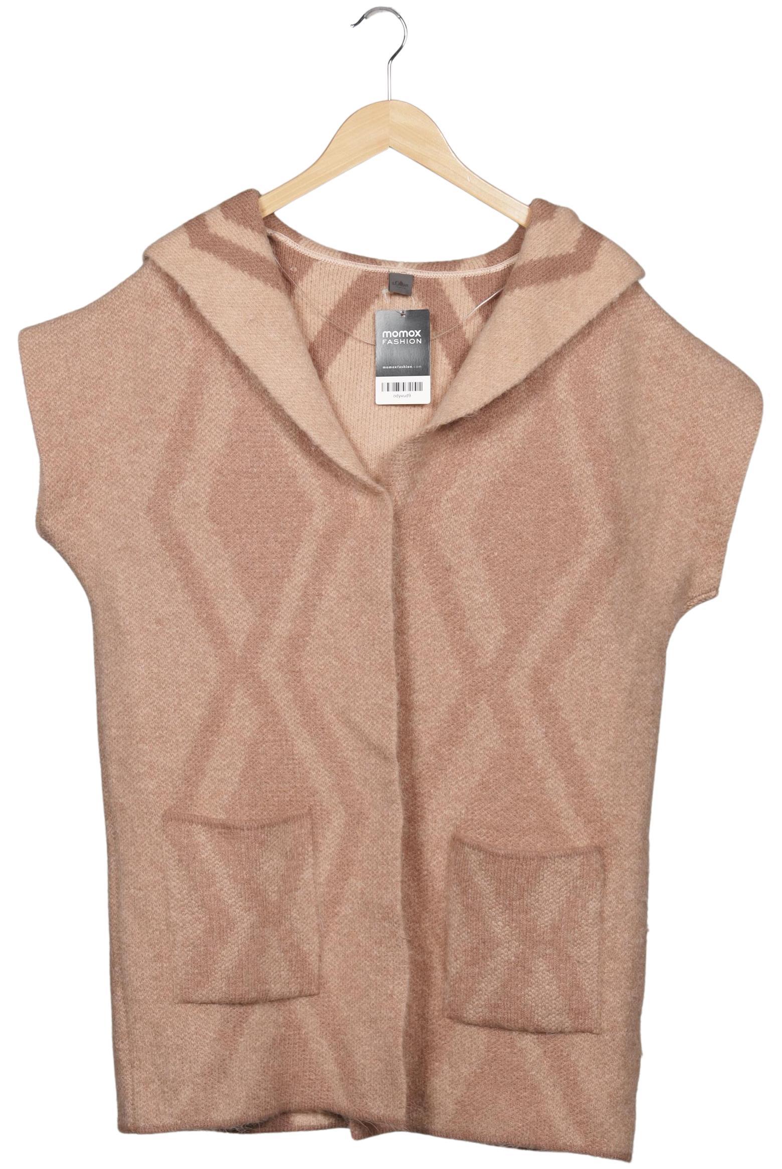 

s.Oliver Damen Strickjacke, beige, Gr. 38