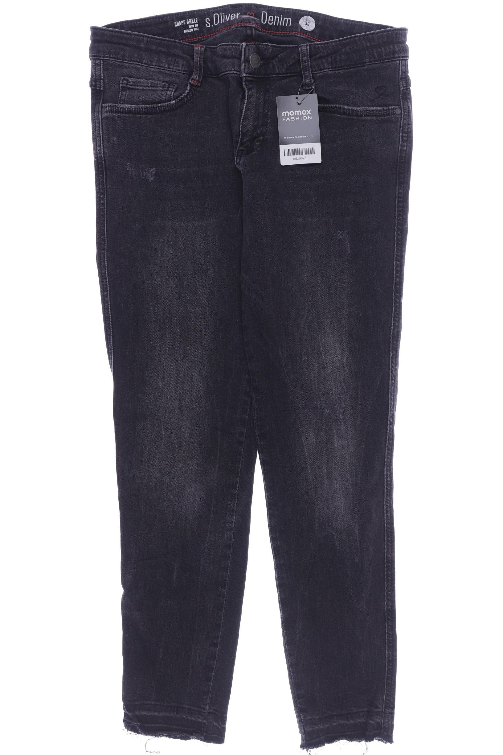 

s.Oliver Damen Jeans, schwarz