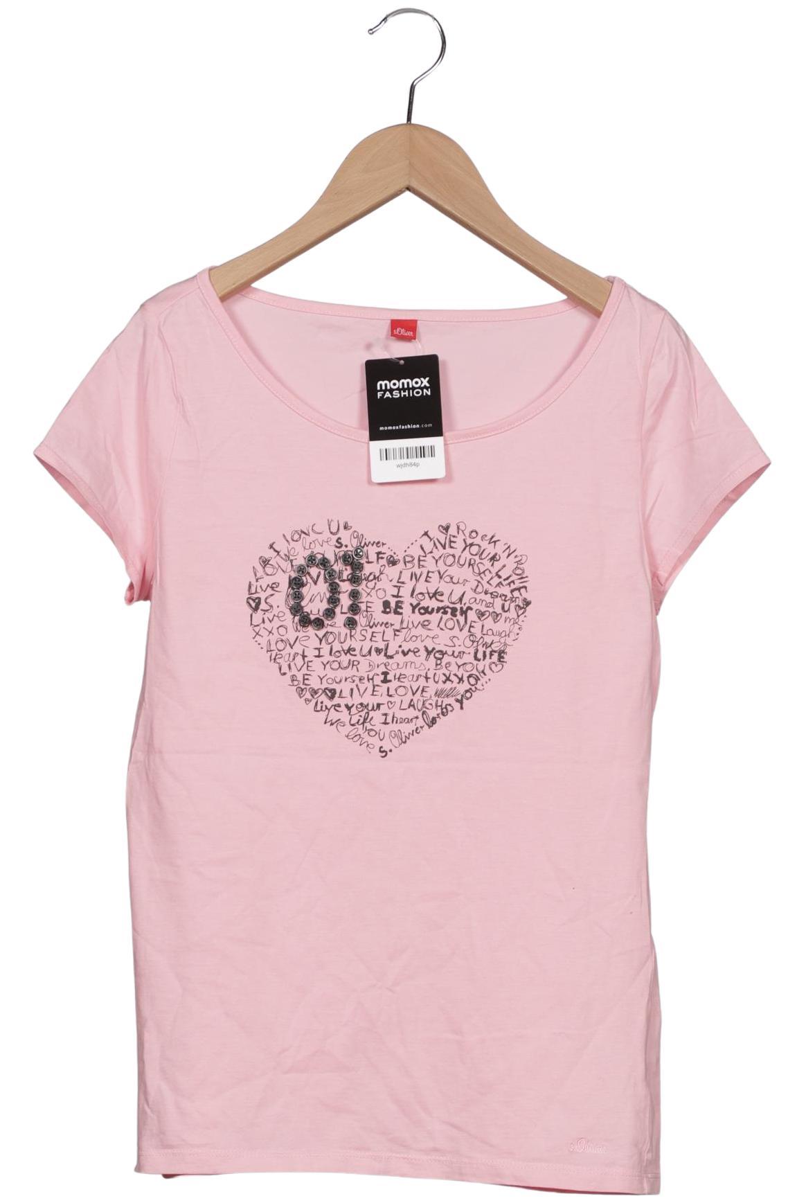 

s.Oliver Damen T-Shirt, pink, Gr. 38