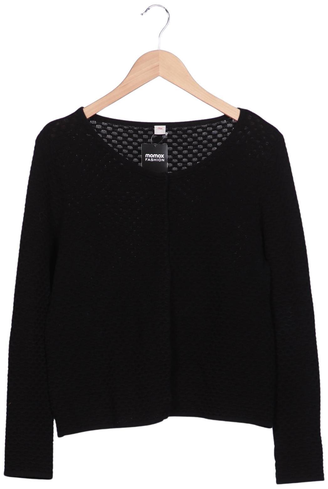 

s.Oliver Damen Strickjacke, schwarz, Gr. 40