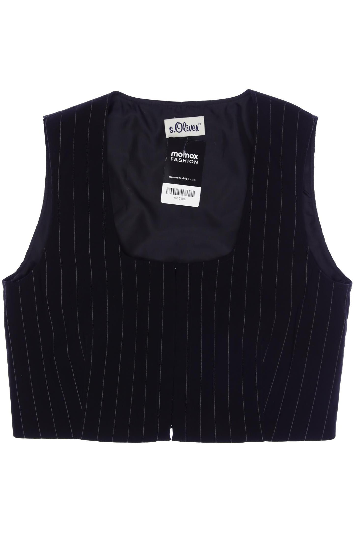 

s.Oliver Damen Weste, schwarz, Gr. 38