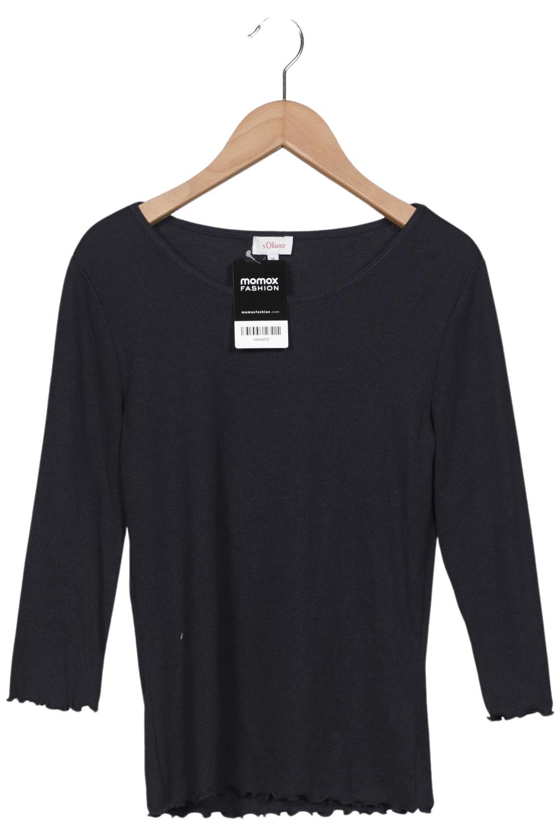 

s.Oliver Damen Langarmshirt, marineblau, Gr. 36