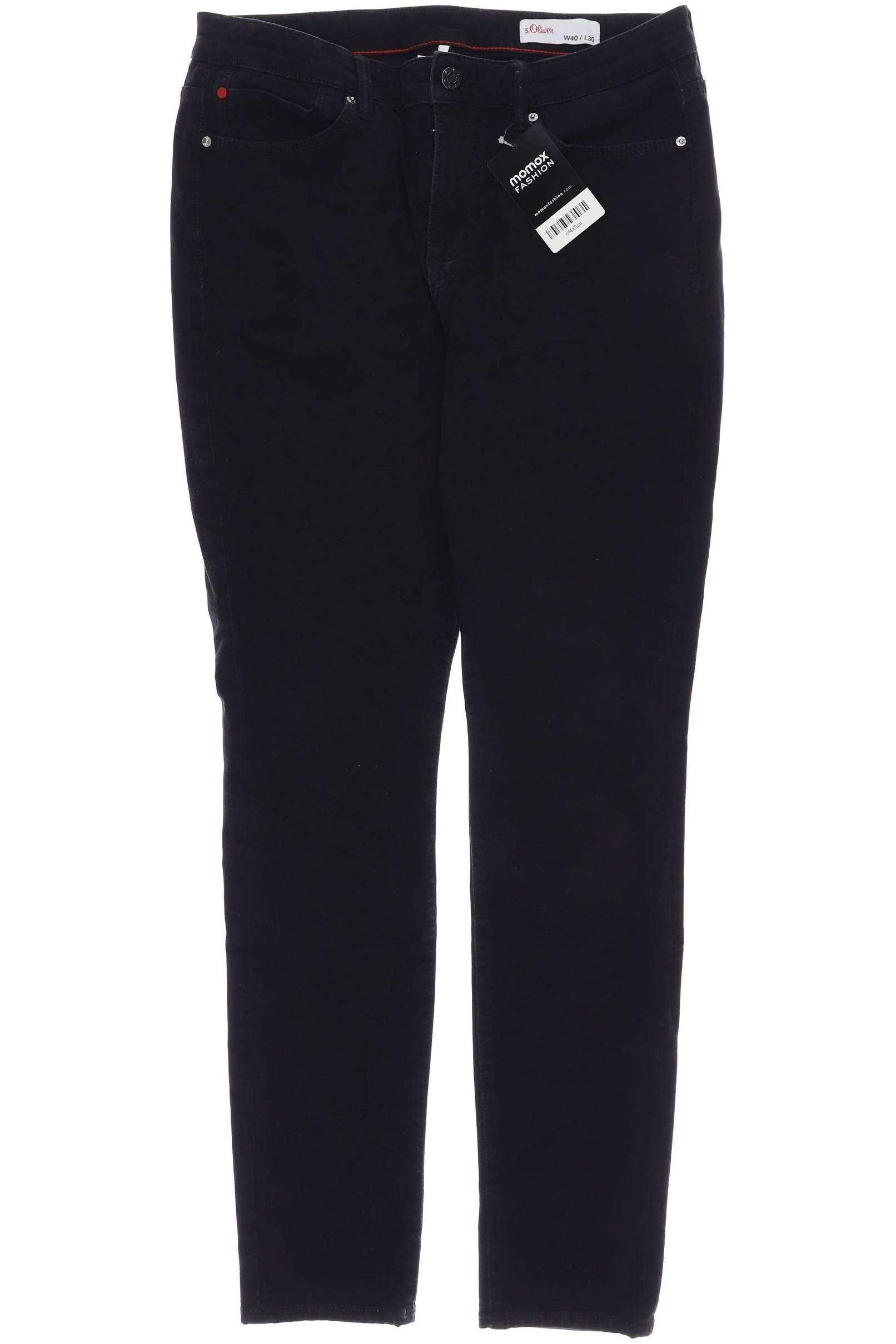 

s.Oliver Damen Jeans, schwarz