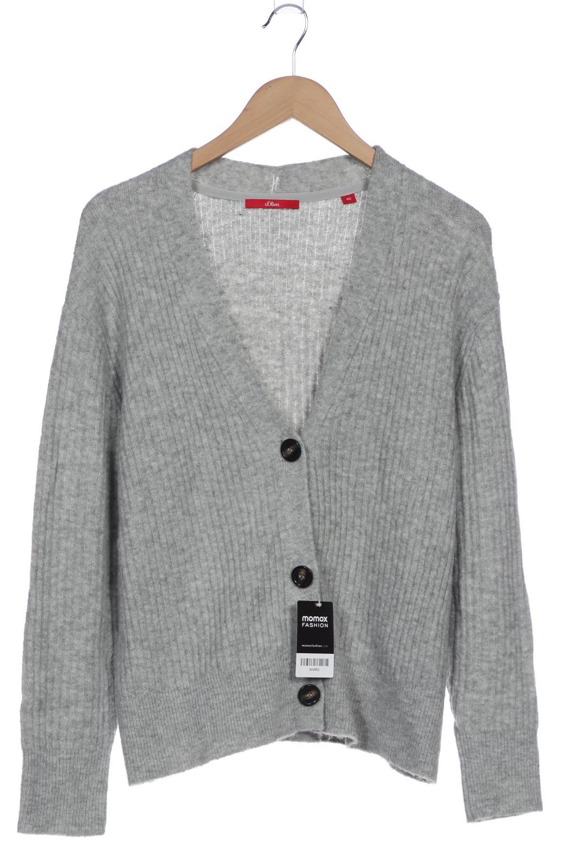 

s.Oliver Damen Strickjacke, grau, Gr. 40