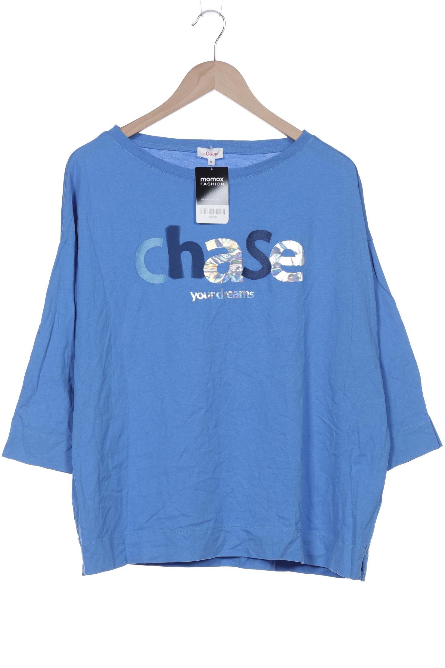 

s.Oliver Damen T-Shirt, blau, Gr. 46