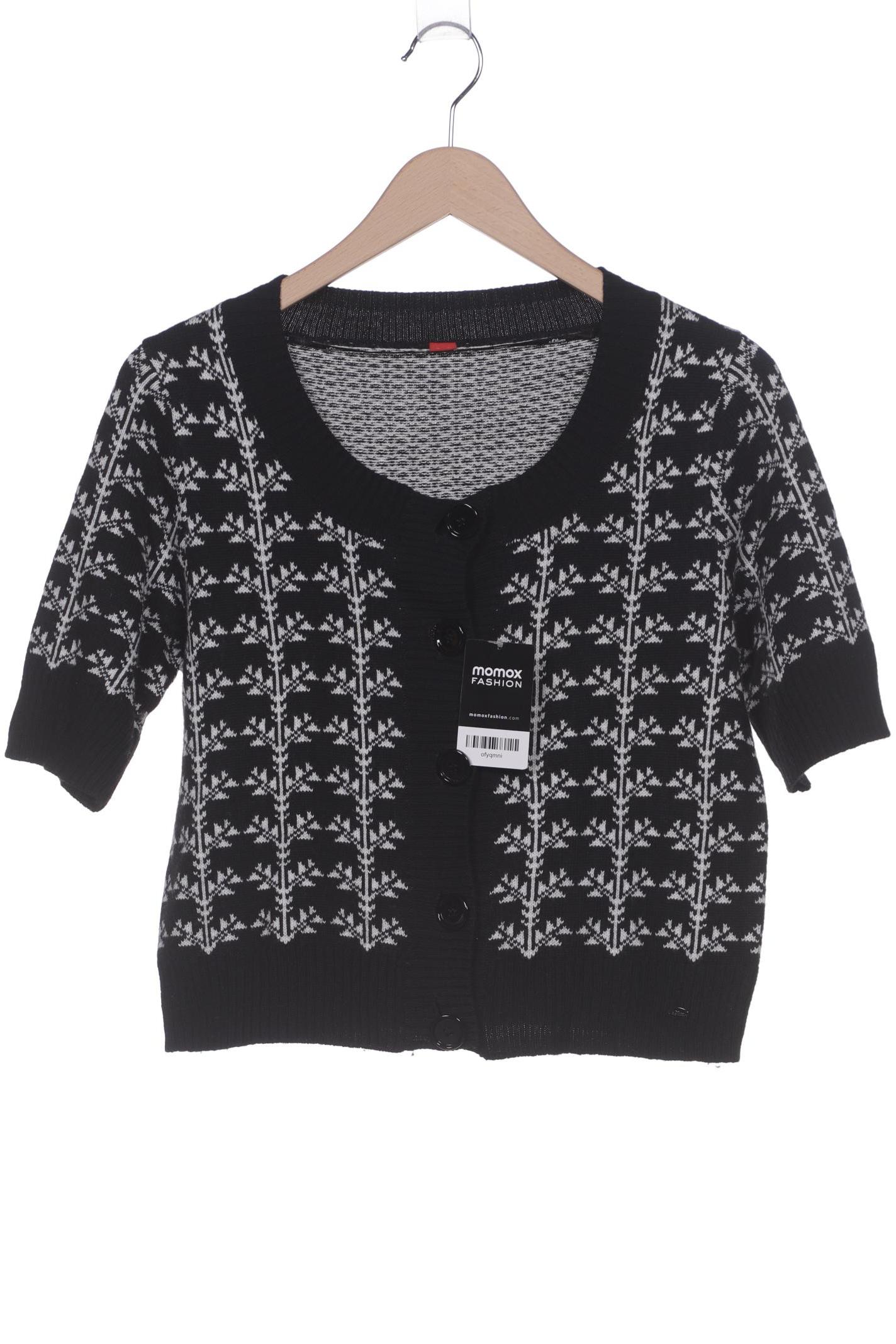 

s.Oliver Damen Strickjacke, schwarz, Gr. 38