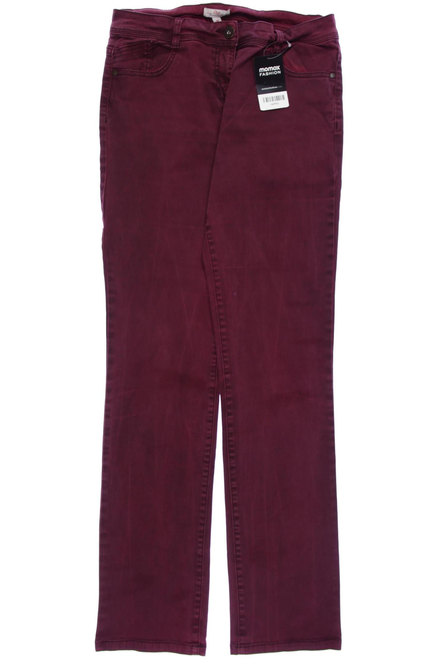 

s.Oliver Damen Jeans, bordeaux, Gr. 38