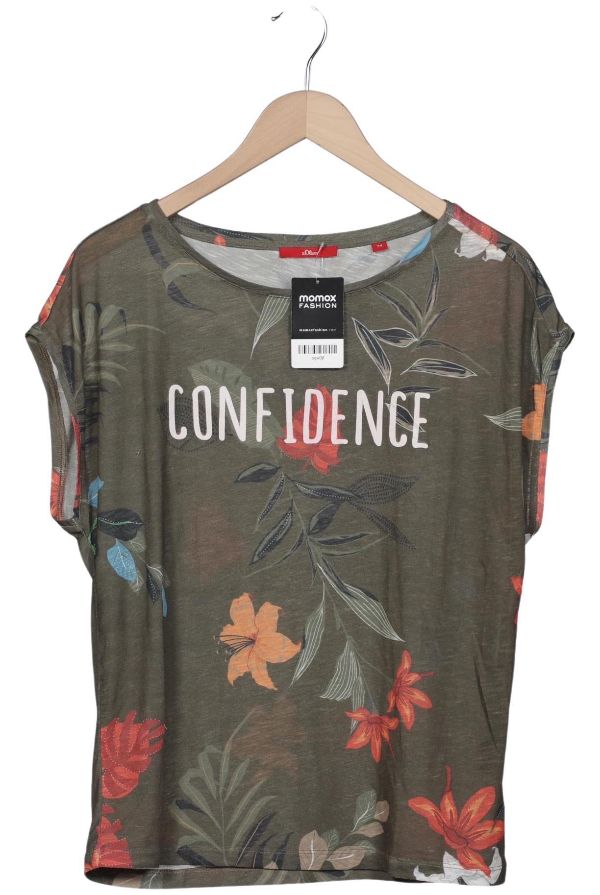 

s.Oliver Damen T-Shirt, grün, Gr. 34