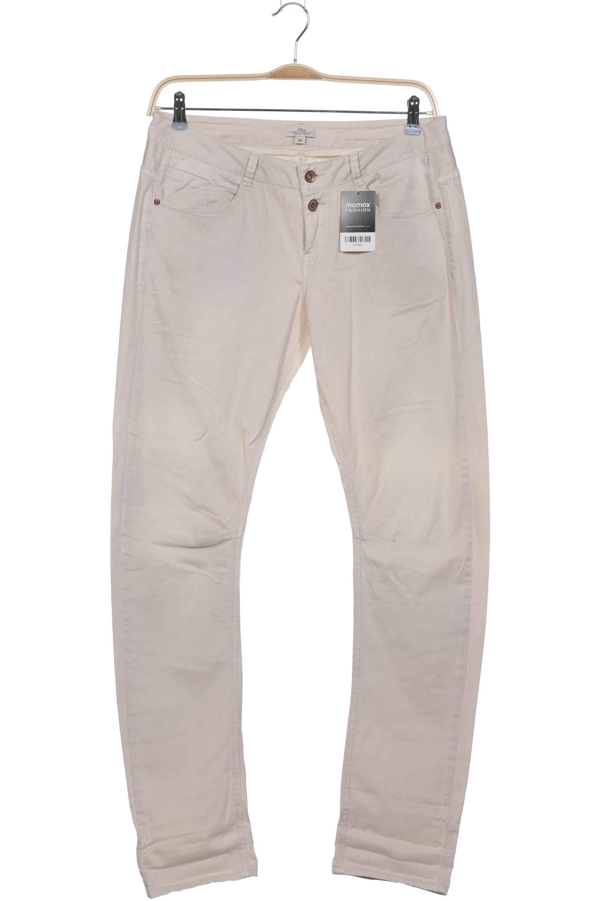 

s.Oliver Damen Stoffhose, cremeweiß, Gr. 40