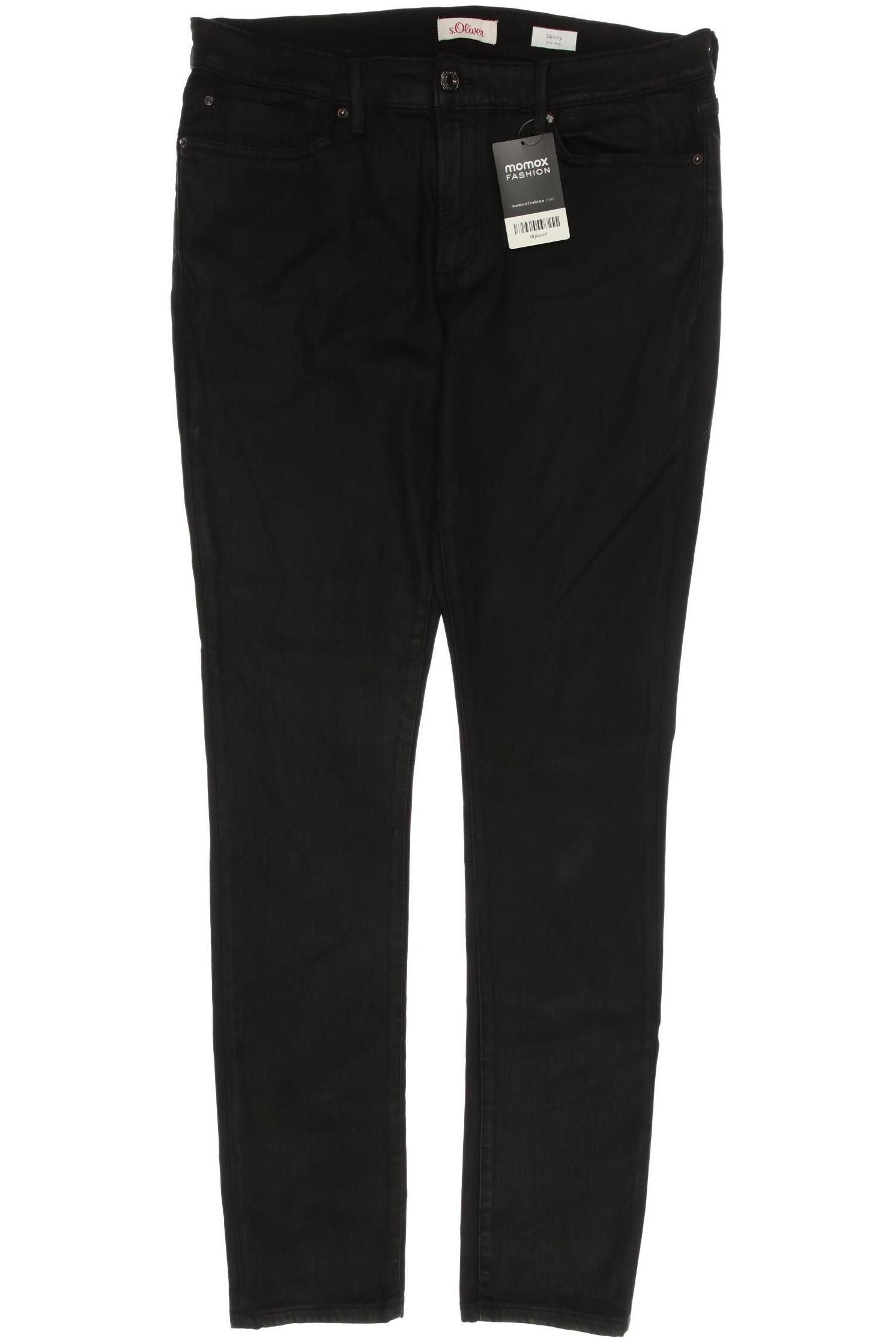 

s.Oliver Damen Jeans, schwarz