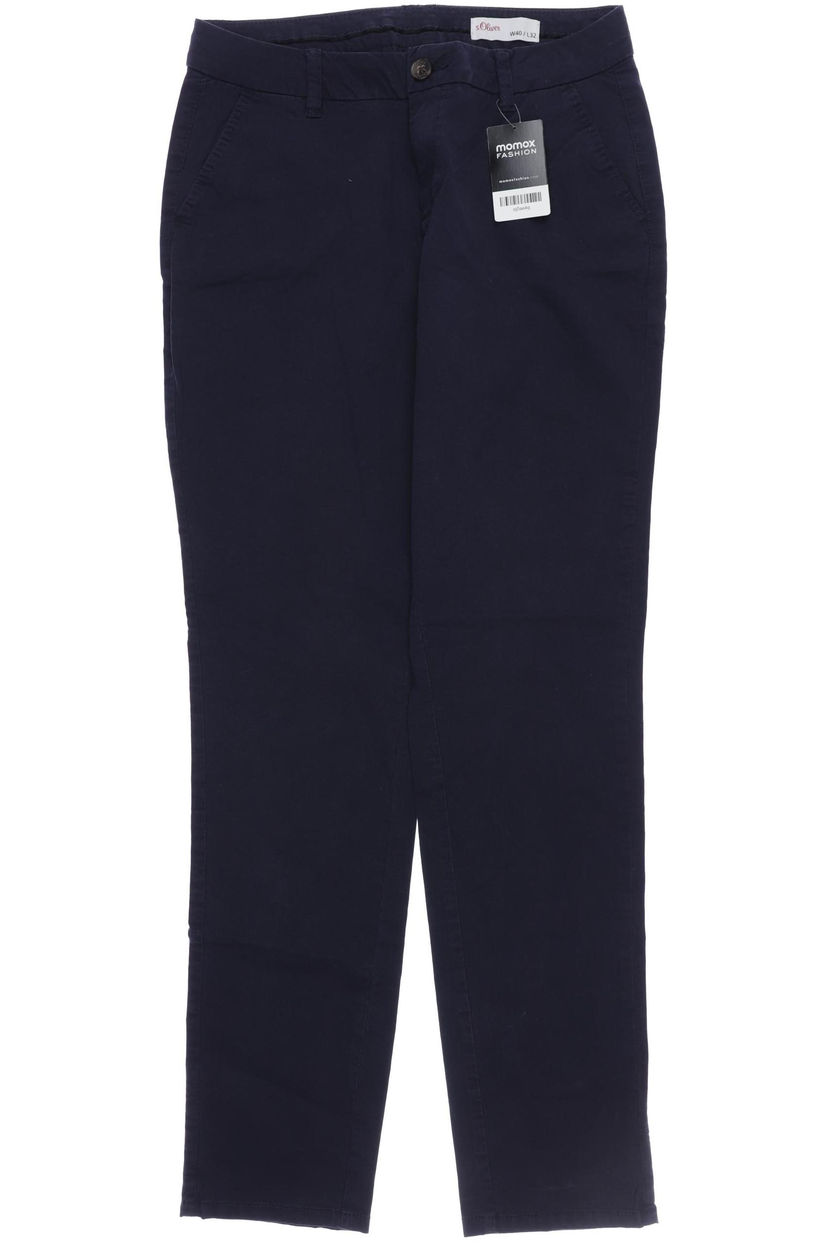 

s.Oliver Damen Stoffhose, marineblau, Gr. 40