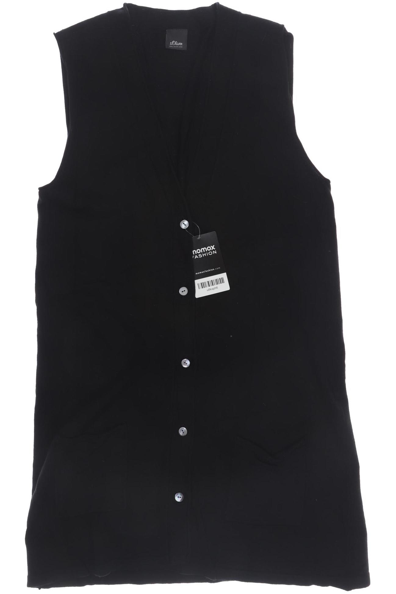 

s.Oliver Damen Strickjacke, schwarz, Gr. 36