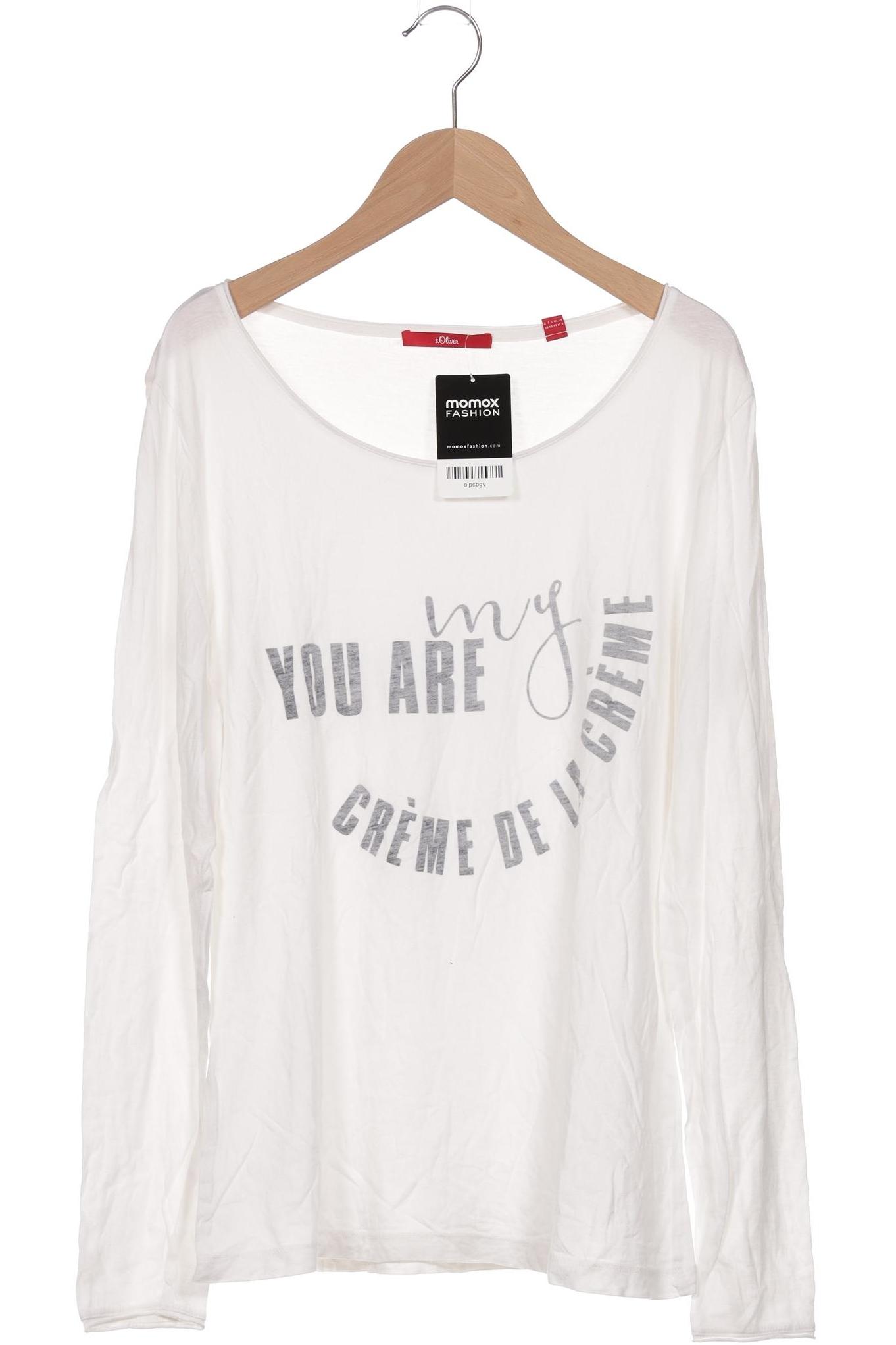 

s.Oliver Damen Langarmshirt, weiß, Gr. 38