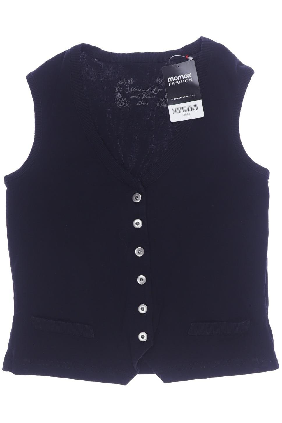 

s.Oliver Damen Weste, schwarz, Gr. 36