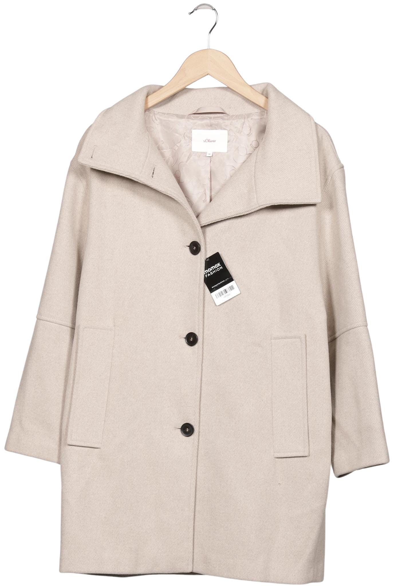 

s.Oliver Damen Mantel, beige, Gr. 38