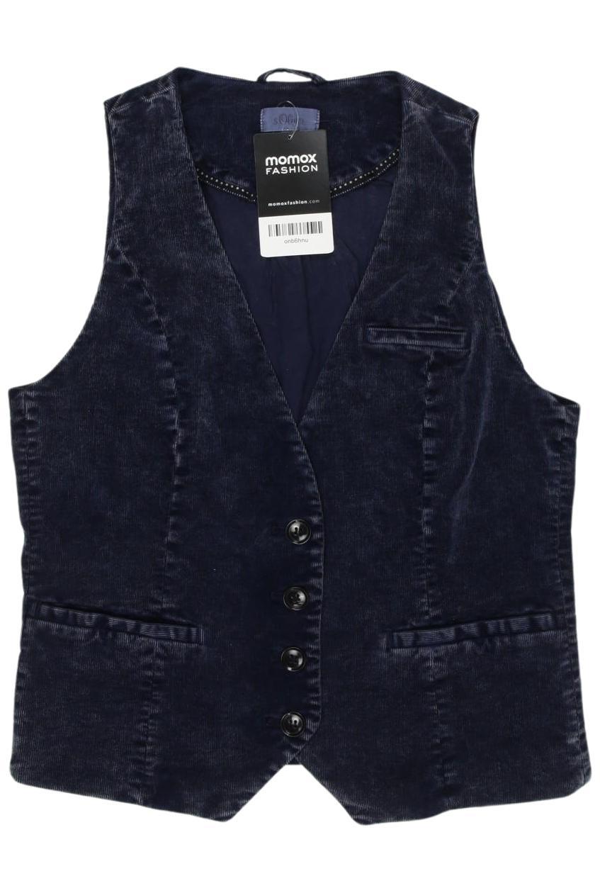 

s.Oliver Damen Weste, marineblau, Gr. 34
