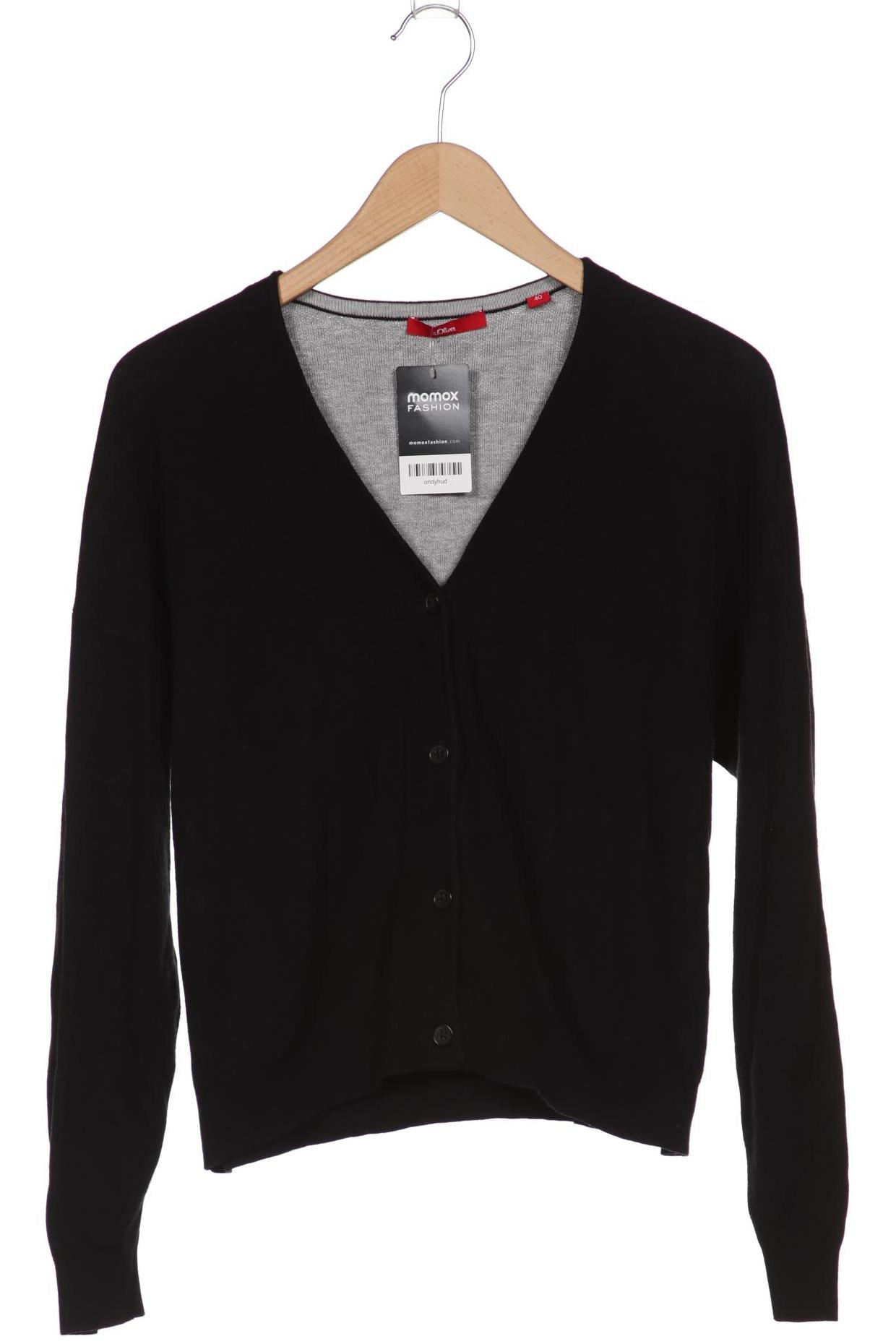 

s.Oliver Damen Strickjacke, schwarz