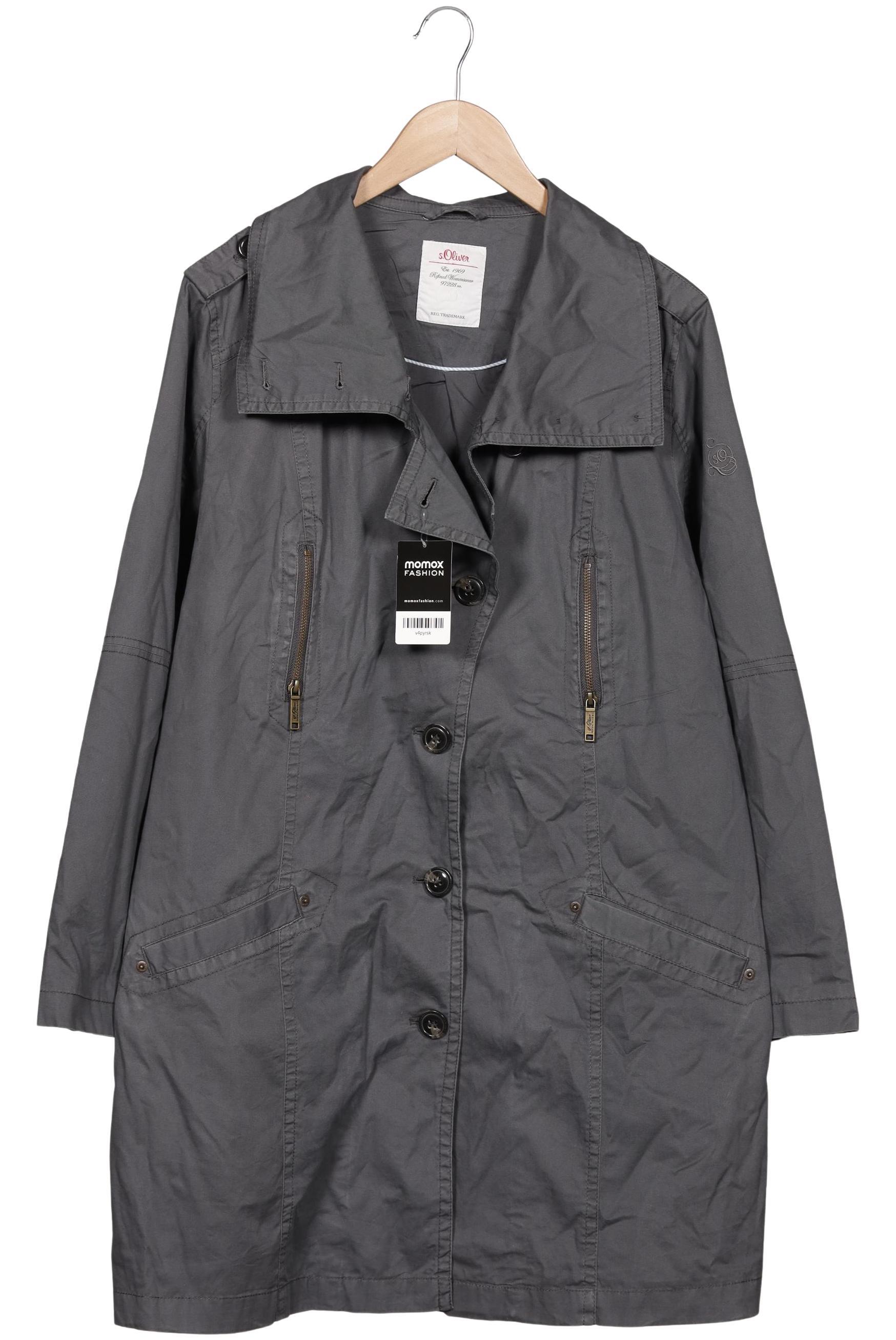 

s.Oliver Damen Mantel, grau, Gr. 44