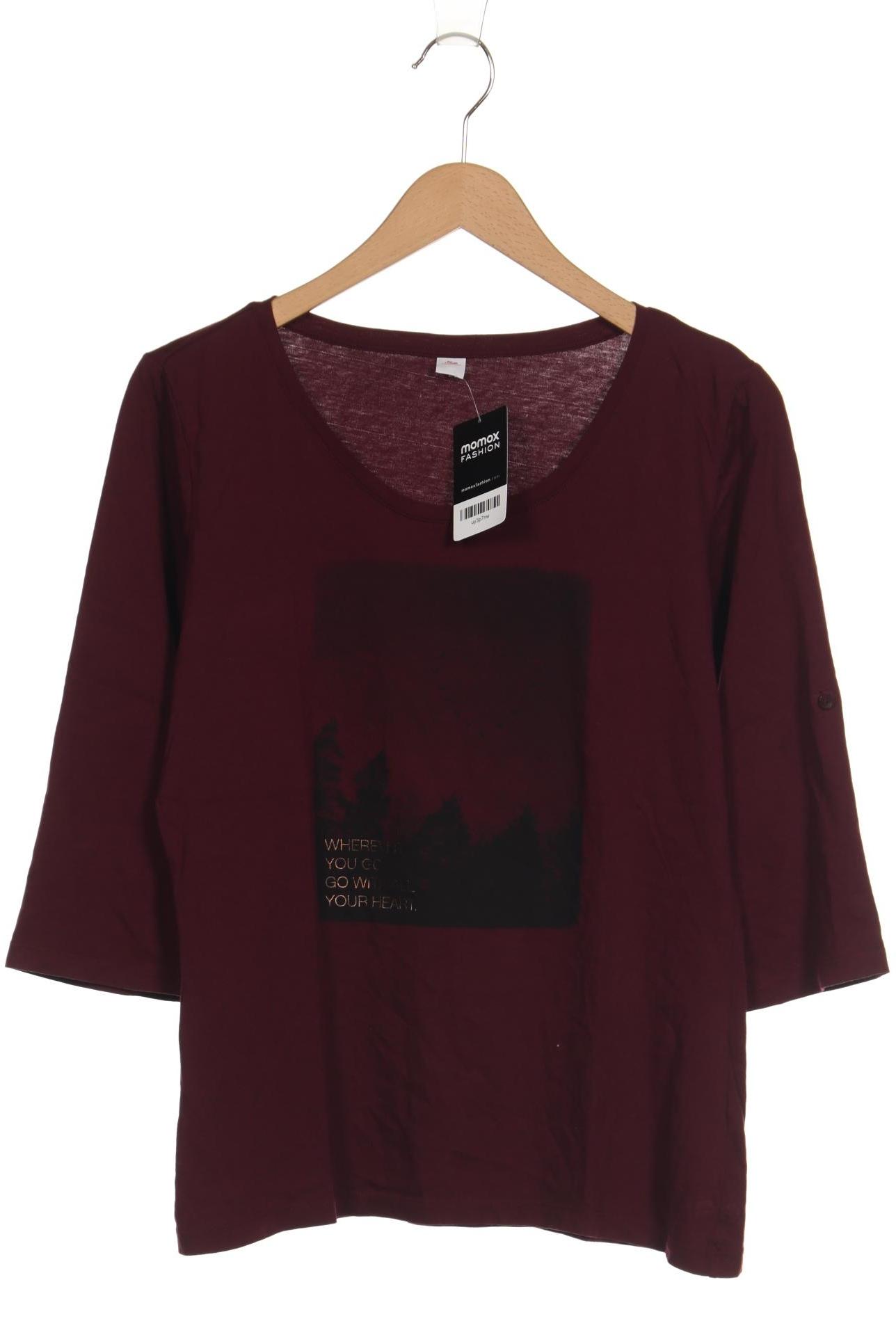

s.Oliver Damen Langarmshirt, bordeaux, Gr. 40