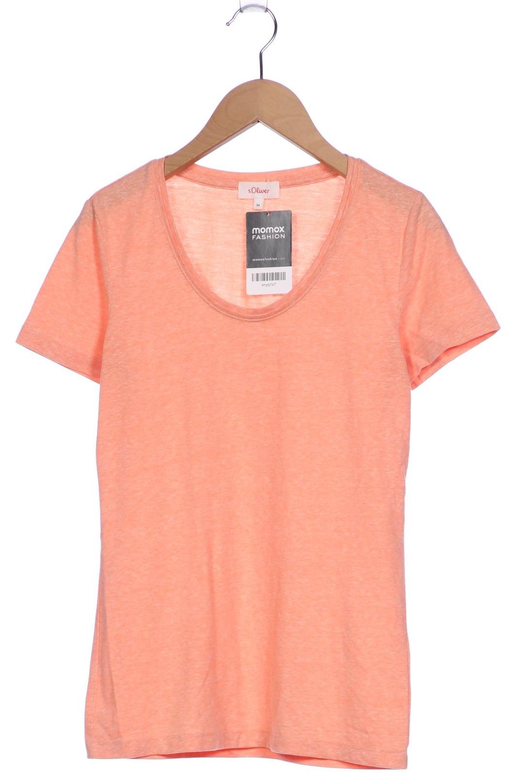 

s.Oliver Damen T-Shirt, orange, Gr. 34