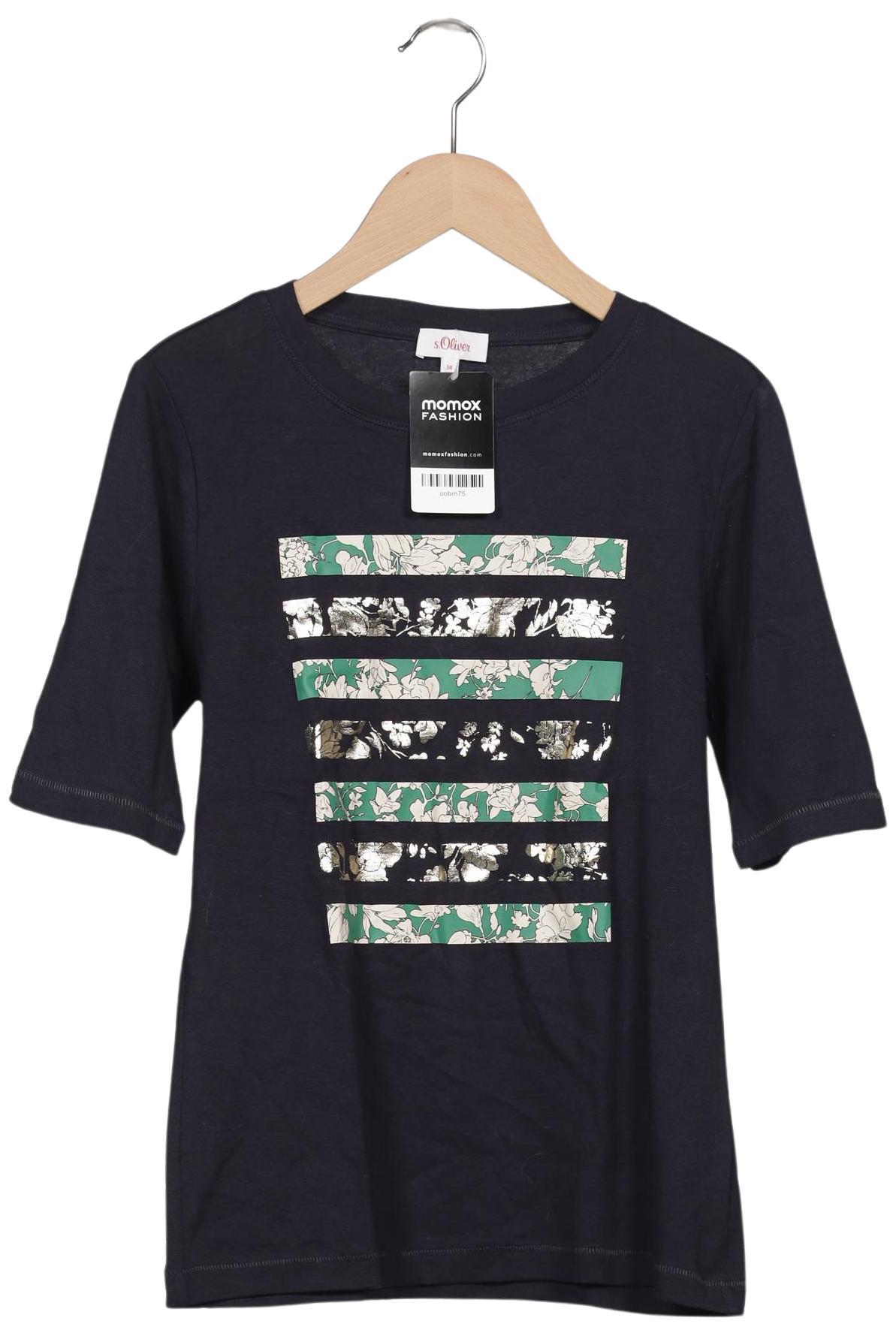 

s.Oliver Damen T-Shirt, marineblau, Gr. 38