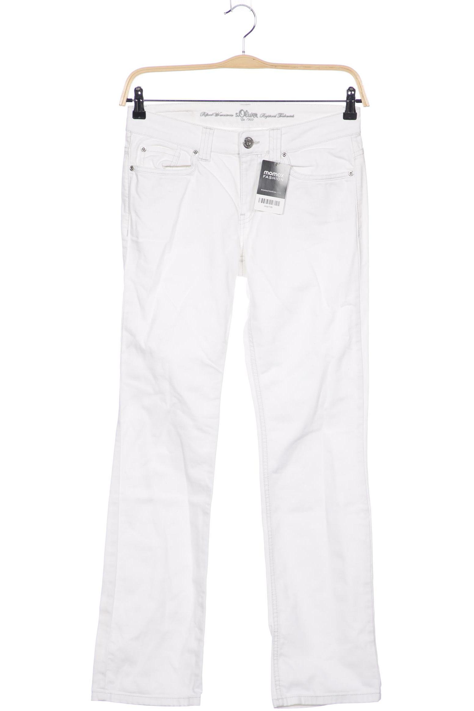 

s.Oliver Damen Jeans, weiß