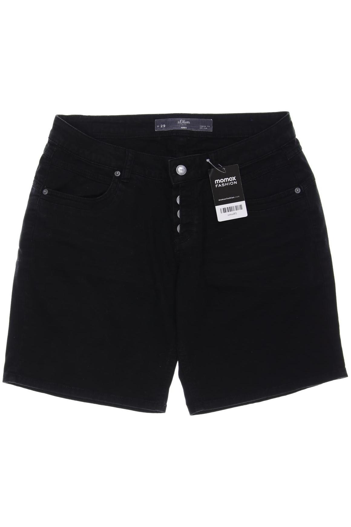 

s.Oliver Damen Shorts, schwarz