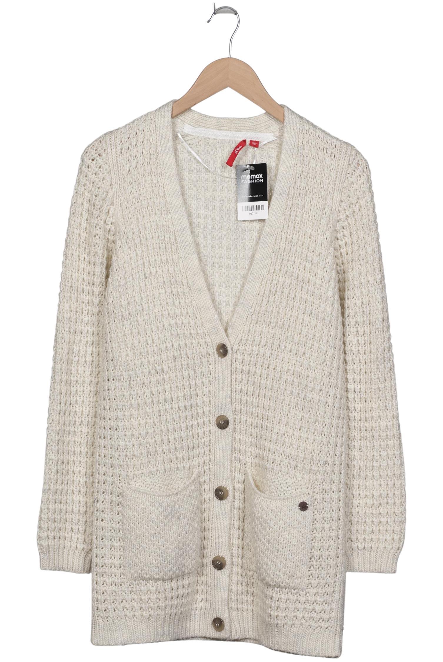 

s.Oliver Damen Strickjacke, cremeweiß, Gr. 38